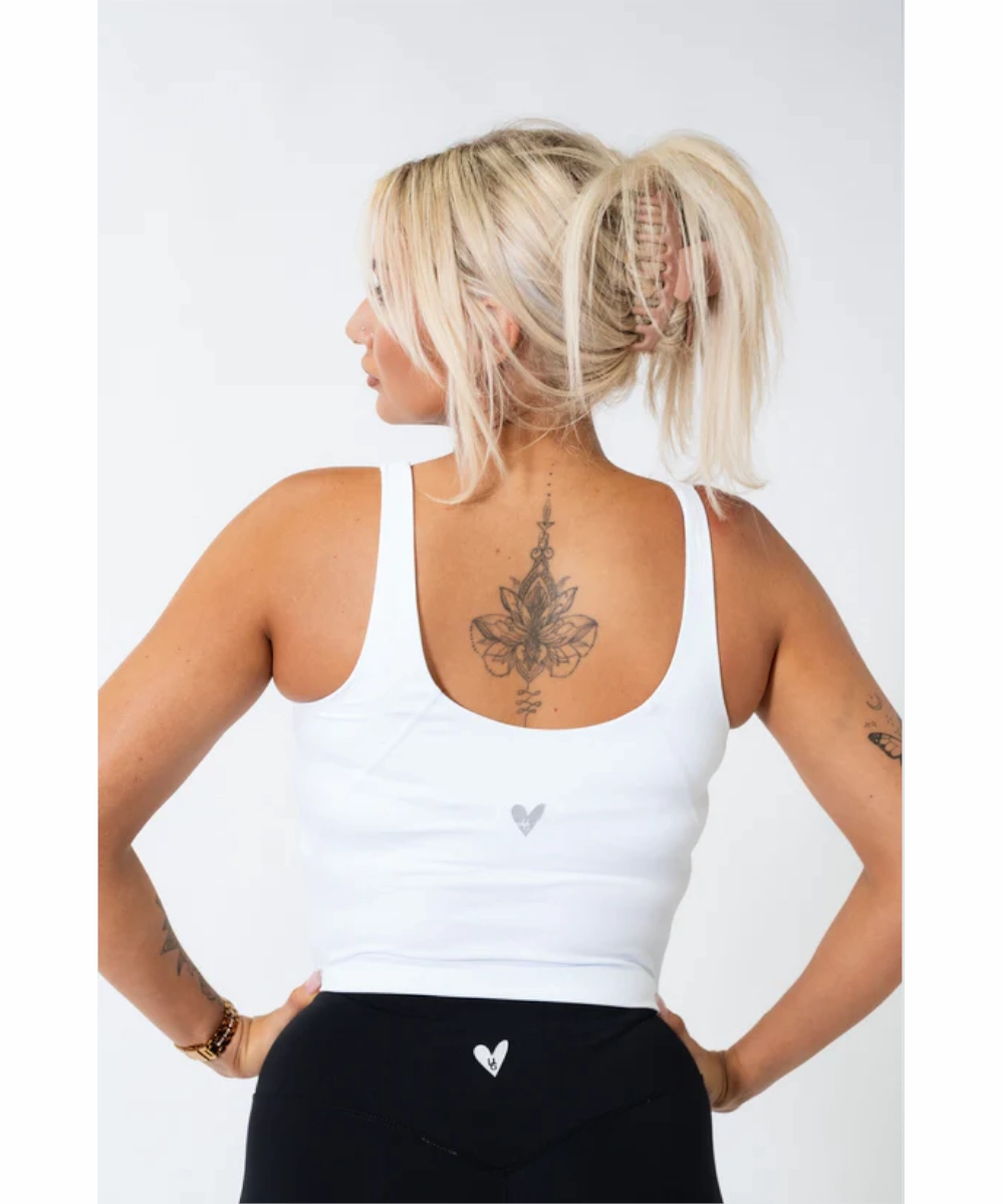 Digital Glow UNDRGROUND Buttery Scoop Singlet (White)
