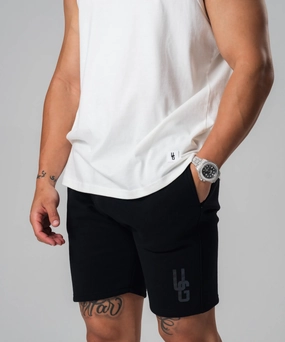 UNDRGROUND Cotton Shorts x Reflective Print (Black) Seamless Design