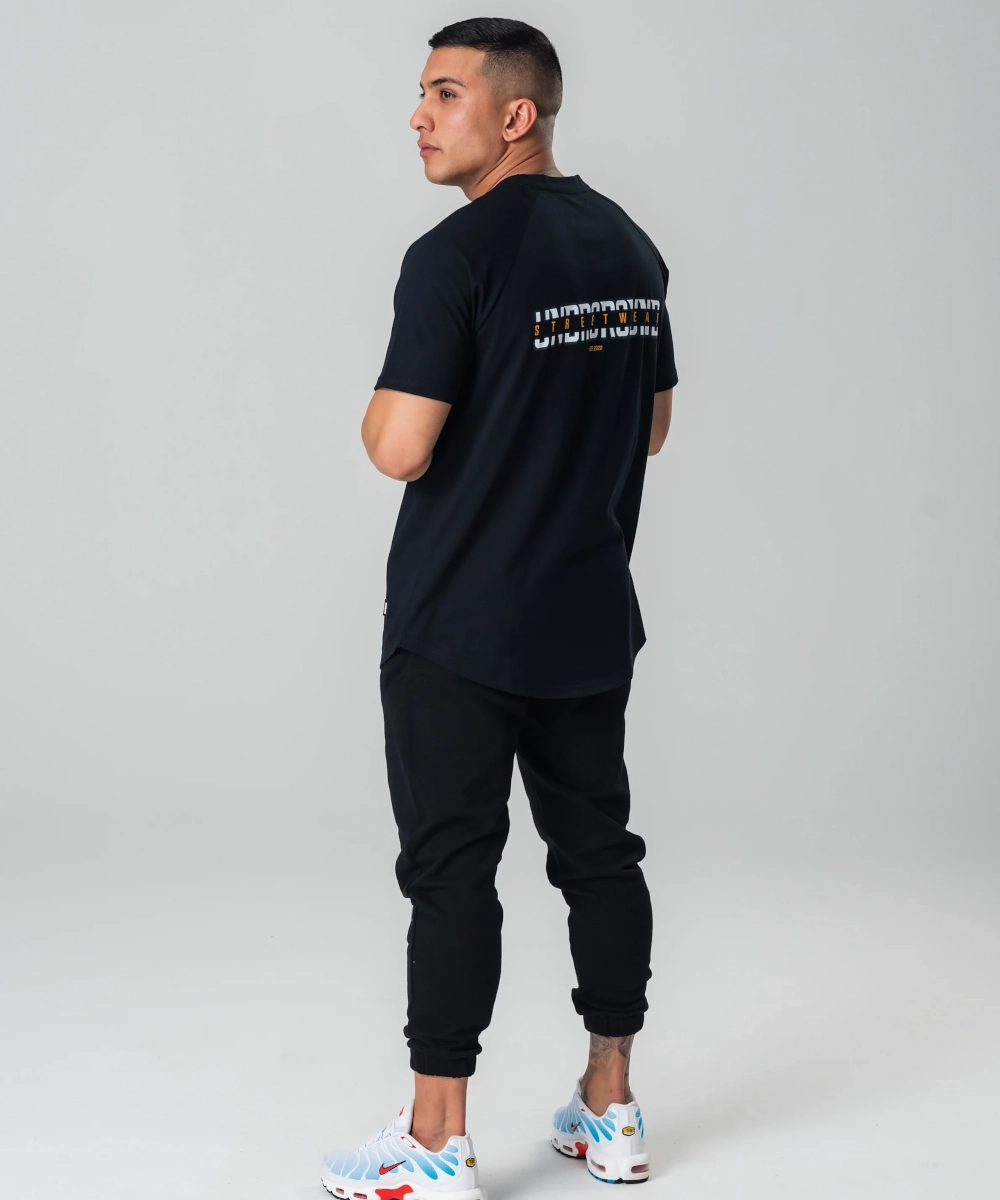 NonChafe UNDRGROUND Curved Tee x 3D Print (Black)