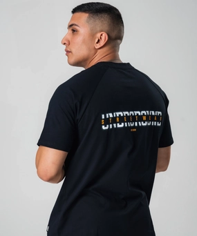 UNDRGROUND Curved Tee x 3D Print (Black) Picnic Fun