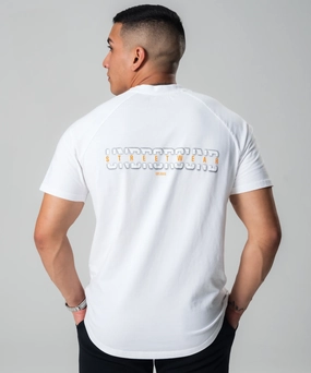 Free Shape UNDRGROUND Curved Tee x 3D Print (White)