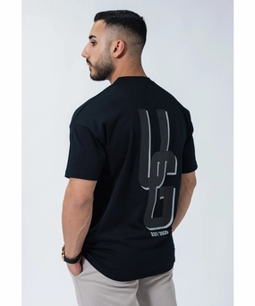 StretchWaistband Fairy Touch UNDRGROUND Double Print Box Fit Tee (Black)