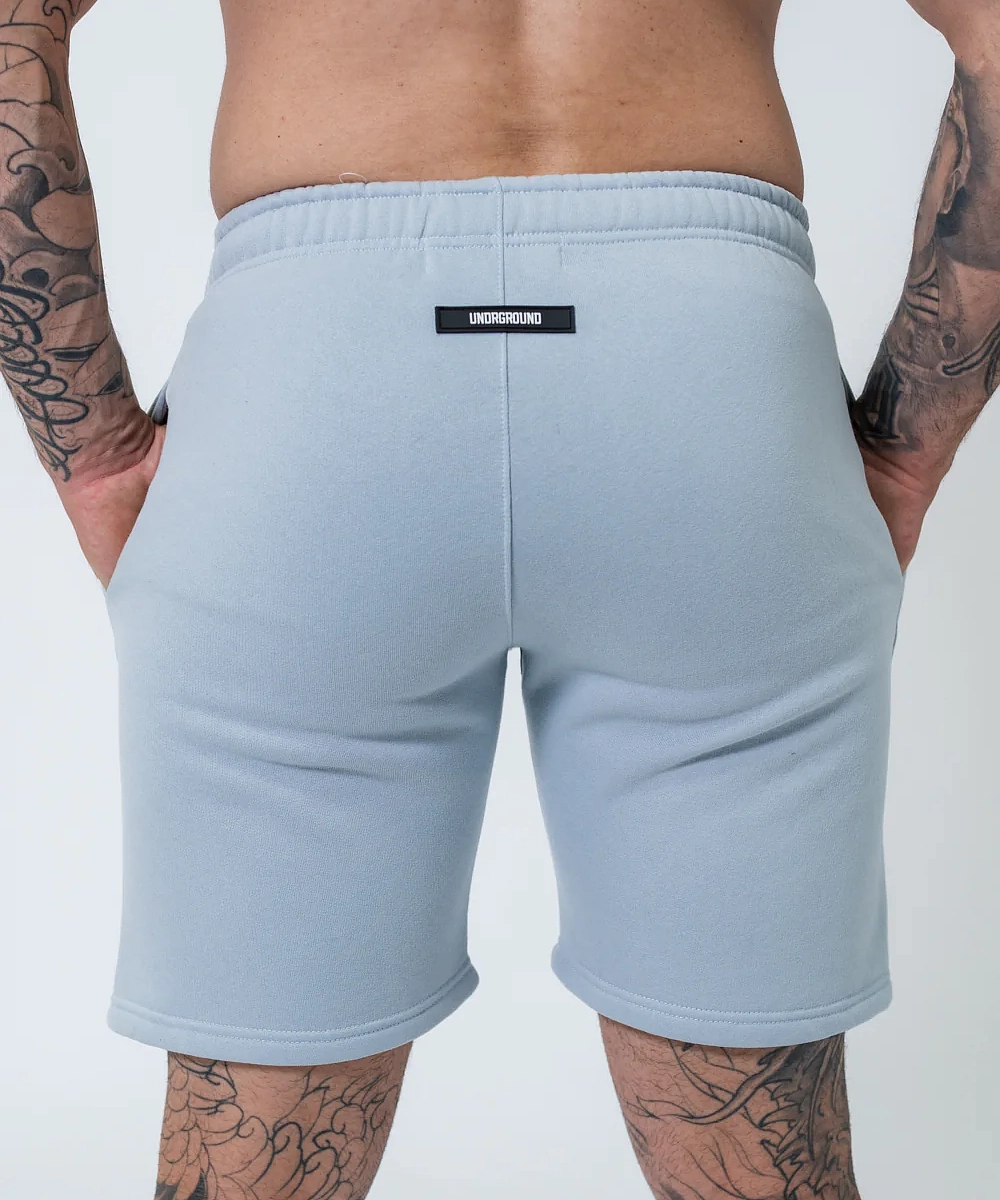 UNDRGROUND Double Print Cotton Shorts (Powder Blue) Sheer Glow WrinkleFreeTexture