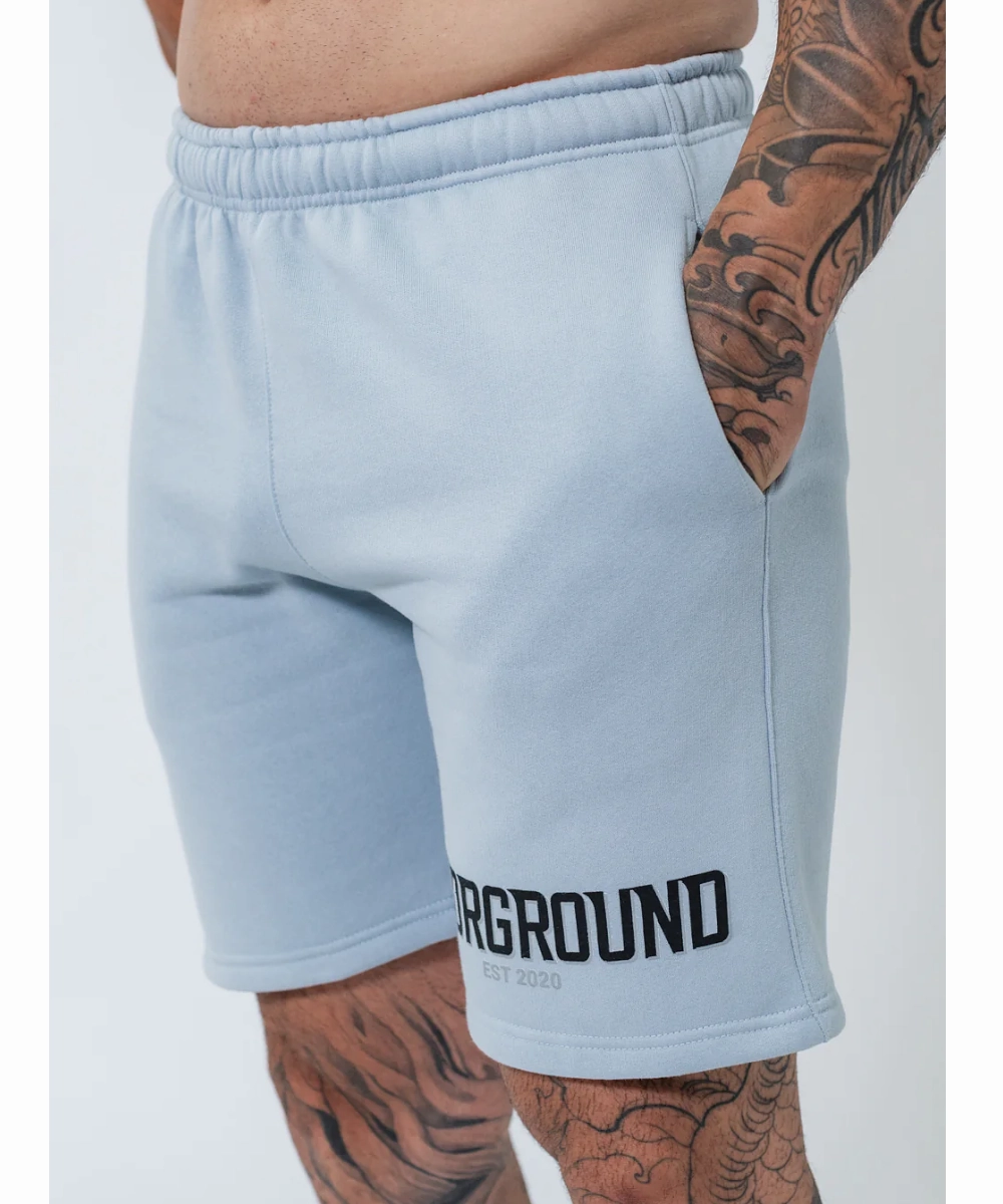 Park Day UNDRGROUND Double Print Cotton Shorts (Powder Blue)
