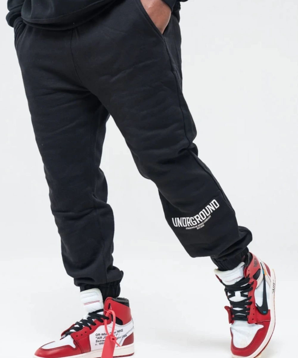 Swim Easy AntiStaticLining UNDRGROUND Essential Streetwear Joggers (Black)