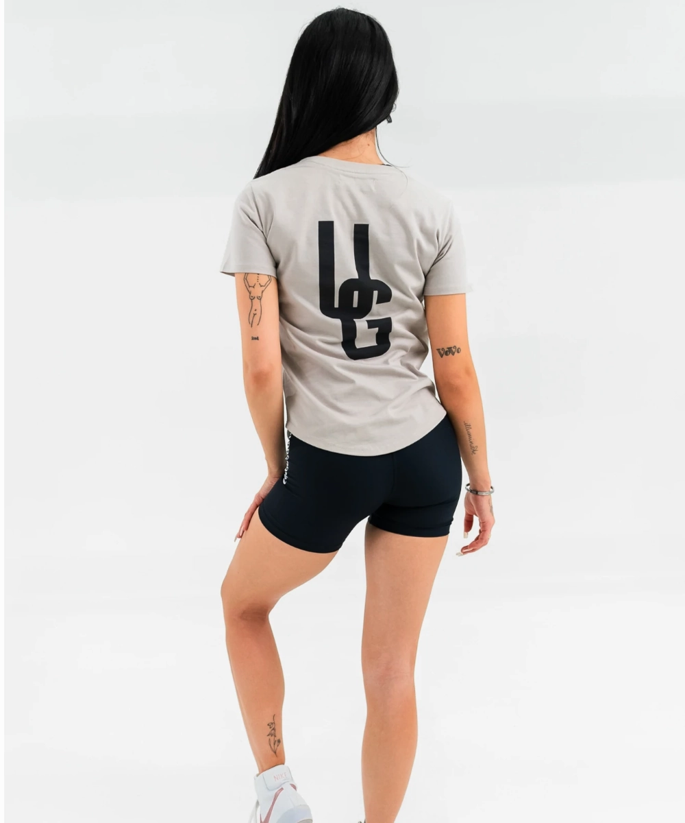 ElasticBinding UNDRGROUND Fitted Curved Tee (Taupe/Black)
