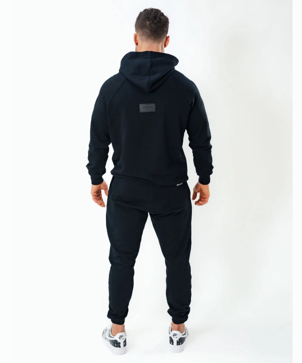 SoftTouch ElasticFree Cuffs UNDRGROUND Graphic Hoodie (Black)
