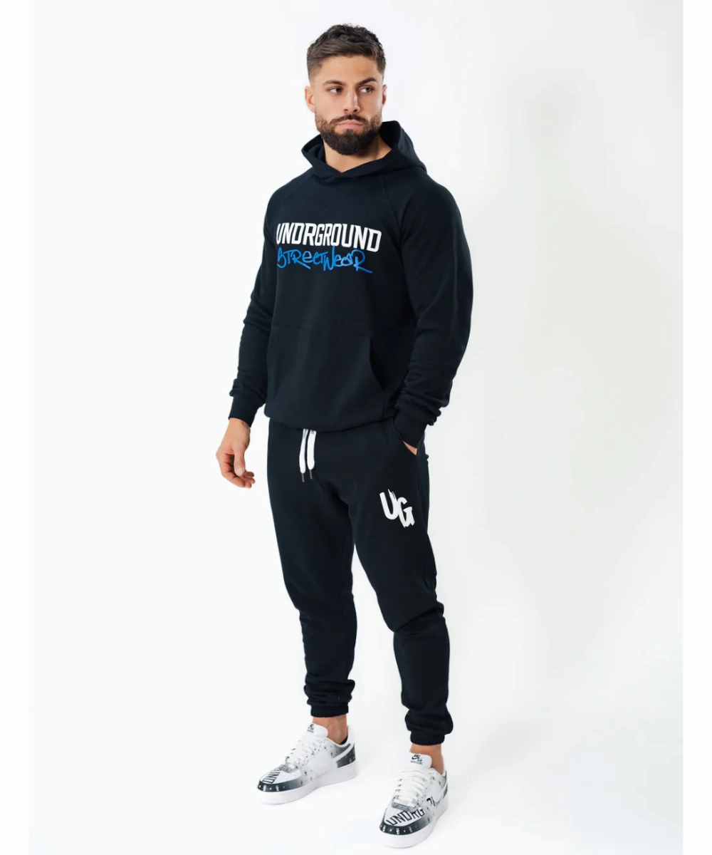 UNDRGROUND Graphic Hoodie (Black) QuickDrying Fiber Pure Core
