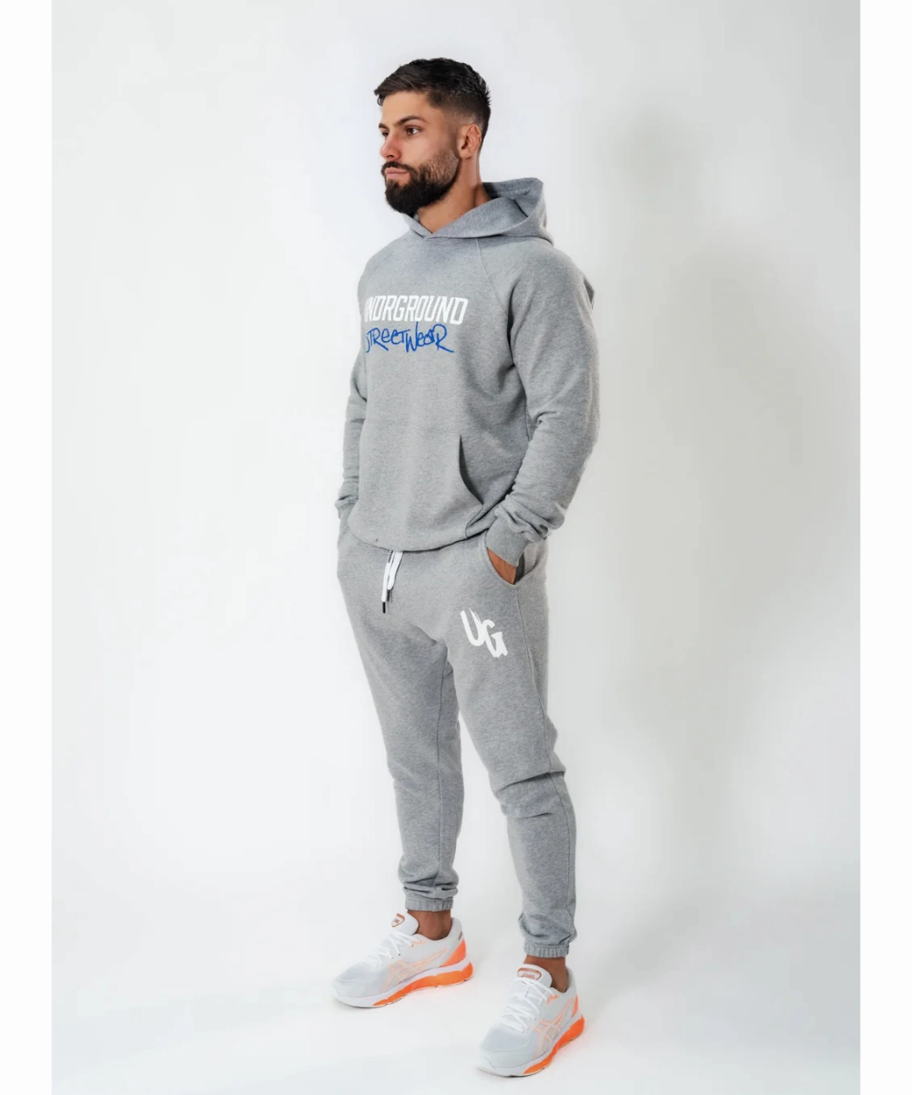 Gentle Breeze Quiet Core UNDRGROUND Graphic Hoodie (Grey)