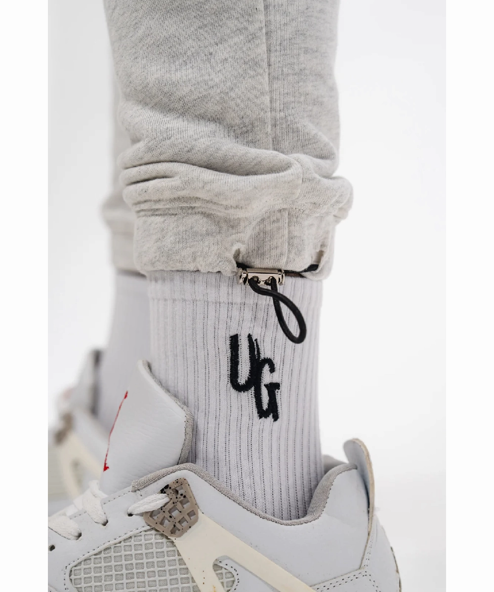 Love Glow UNDRGROUND Grey 3D Embroidered Trackpant