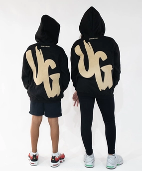Brave Fit WeightlessLayeringPiece UNDRGROUND Kids ??Moving In Silence?? Hoodie (Black/Tan)