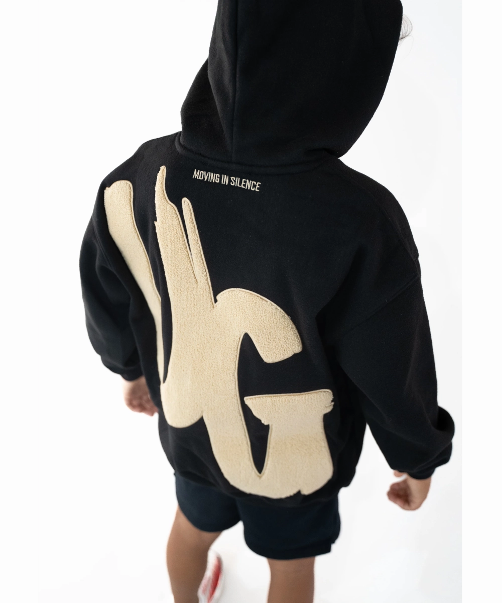 London Edge UNDRGROUND Kids ??Moving In Silence?? Hoodie (Black/Tan)