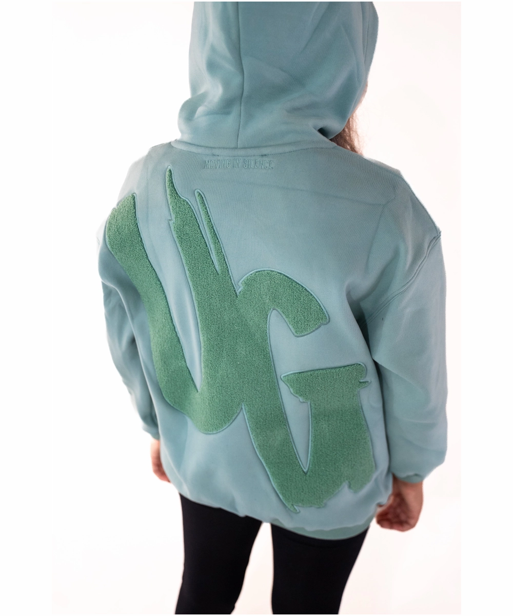 Motion Core Sharp Edge UNDRGROUND Kids ??Moving In Silence?? Hoodie (Steel Blue)