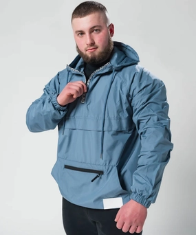 World Glow NoIrritationSeams UNDRGROUND Lightweight Pull Over Half Zip Jacket (Cool Grey)