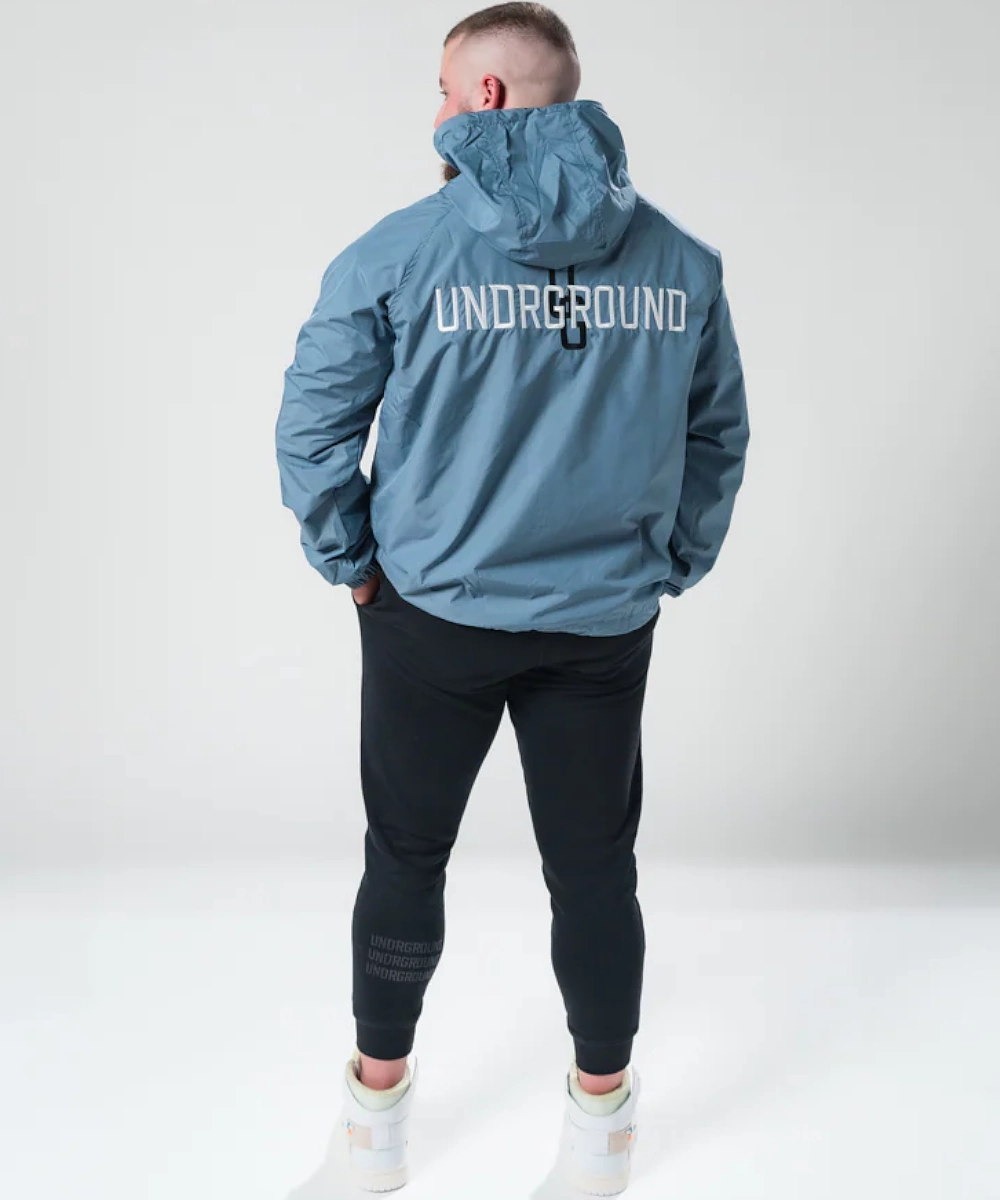 UNDRGROUND Lightweight Pull Over Half Zip Jacket (Cool Grey) QuickDry Technology