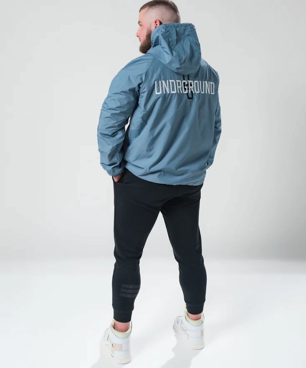 AllDayComfort UNDRGROUND Lightweight Pull Over Half Zip Jacket (Cool Grey)