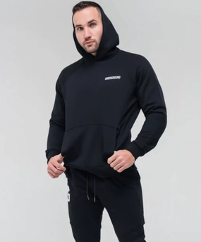 UNDRGROUND Logo Hoodie (Black) GridTexture
