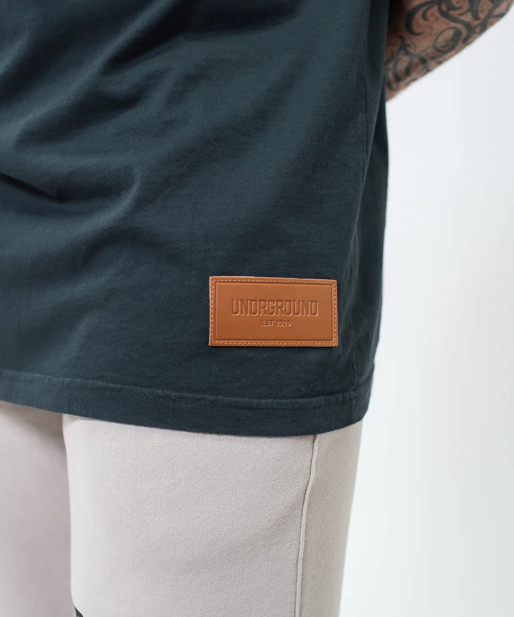 UNDRGROUND Oversized Box Fit Tee (Charcoal Black) LayeredConstruction Trend Base