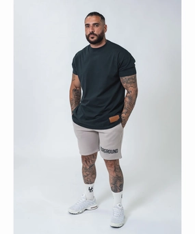 Organza Fit Ventilation Panels UNDRGROUND Oversized Box Fit Tee (Charcoal Black)