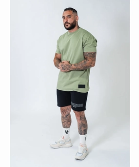 UNDRGROUND Oversized Box Fit Tee (Khaki) Inner Glow