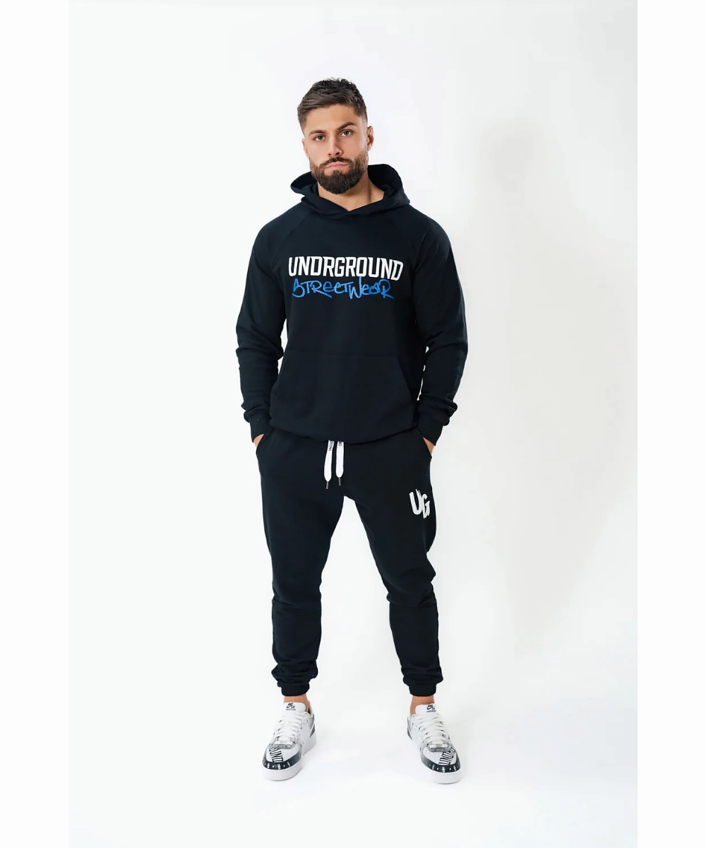 UNDRGROUND Puff Print Joggers (Black) Metal Core