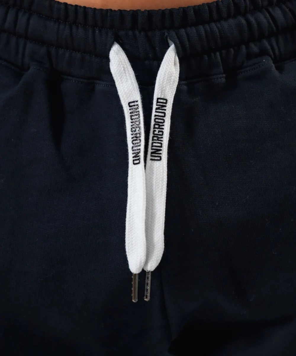Loose Thread TearResistant Material UNDRGROUND Puff Print Joggers (Black)