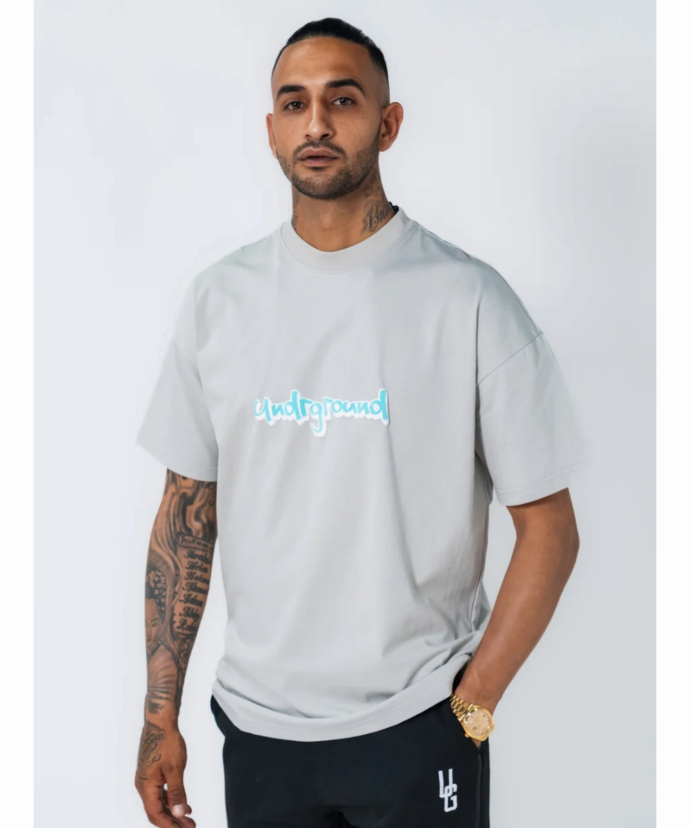 AllSeasonWear UNDRGROUND Puff Print Tee (Off Grey)