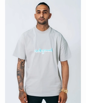 Recycle Glow UNDRGROUND Puff Print Tee (Off Grey)