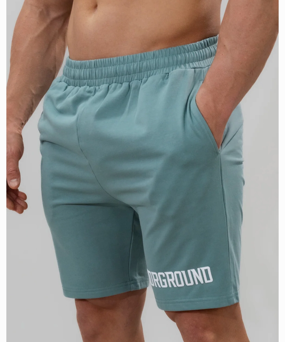 UNDRGROUND Relaxed Fit Shorts (Slate Blue) Tropical Glow Polish Core