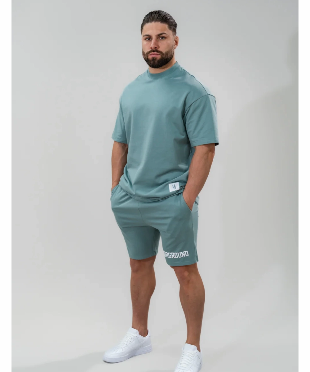Layered Paneling QuickAccessPockets UNDRGROUND Relaxed Fit Shorts (Slate Blue)