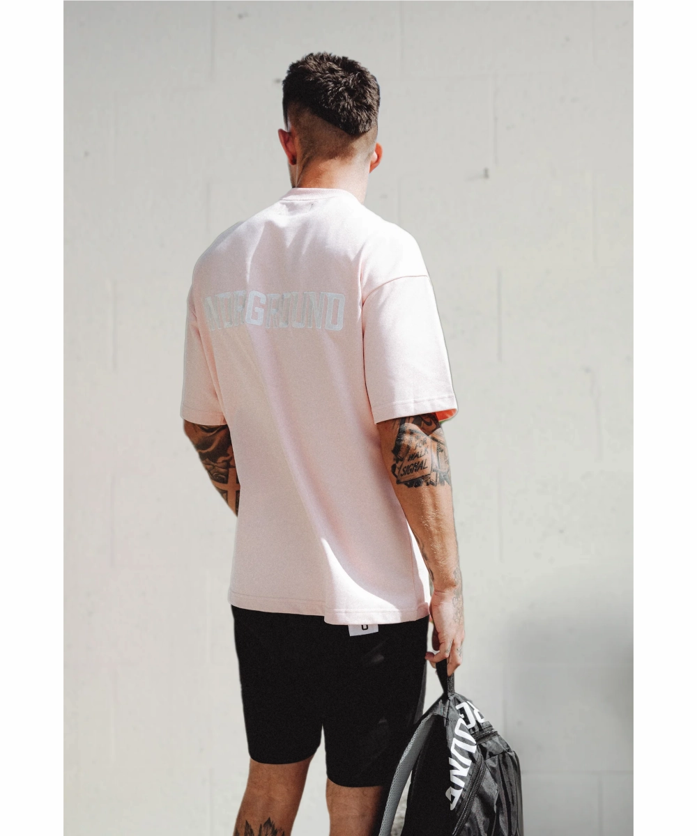 DurableBlend Ultraviolet Protection UNDRGROUND Relaxed Fit Tee (Embroidered Pink)