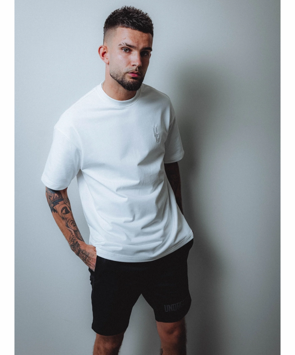 UNDRGROUND Relaxed Fit Tee (Embroidered White) Flow Core EcoFriendly Textiles