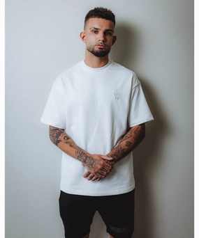 UNDRGROUND Relaxed Fit Tee (Embroidered White) AntiStatic Lining Thin Core