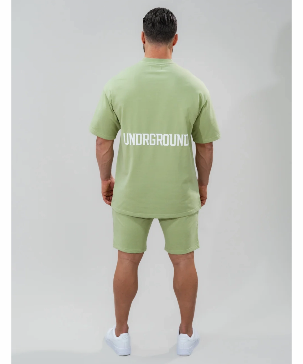 Mind Glow Cool Glow UNDRGROUND Relaxed Fit Tee (Olive)