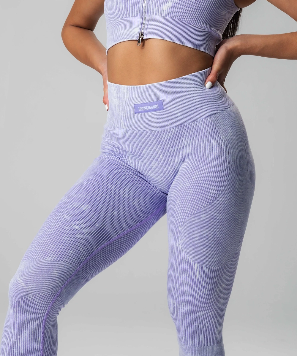 UNDRGROUND Ribbed Tights (Lilac) Star Fit QuickEvaporation