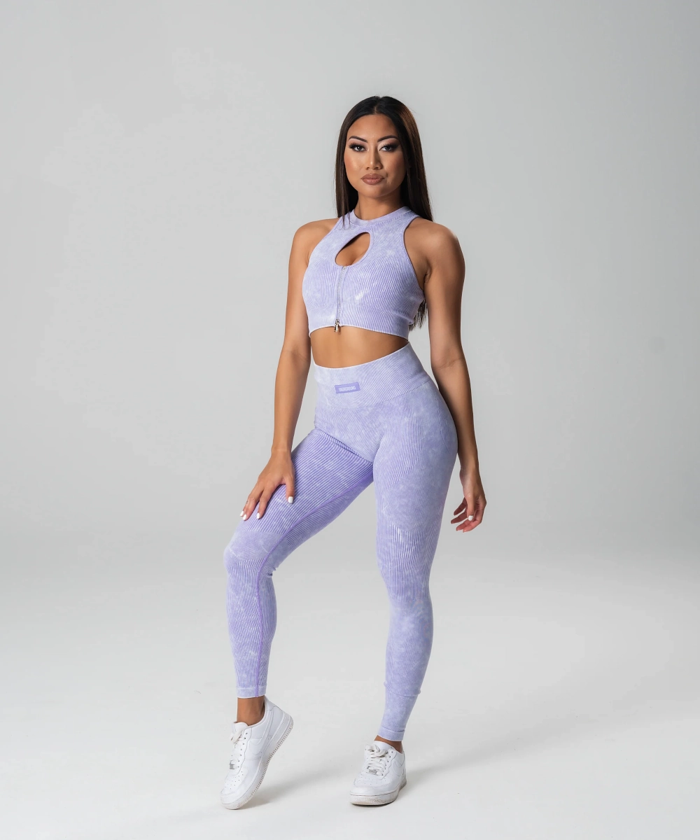 FlexibleCollarDesign Fairy Mood UNDRGROUND Ribbed Tights (Lilac)