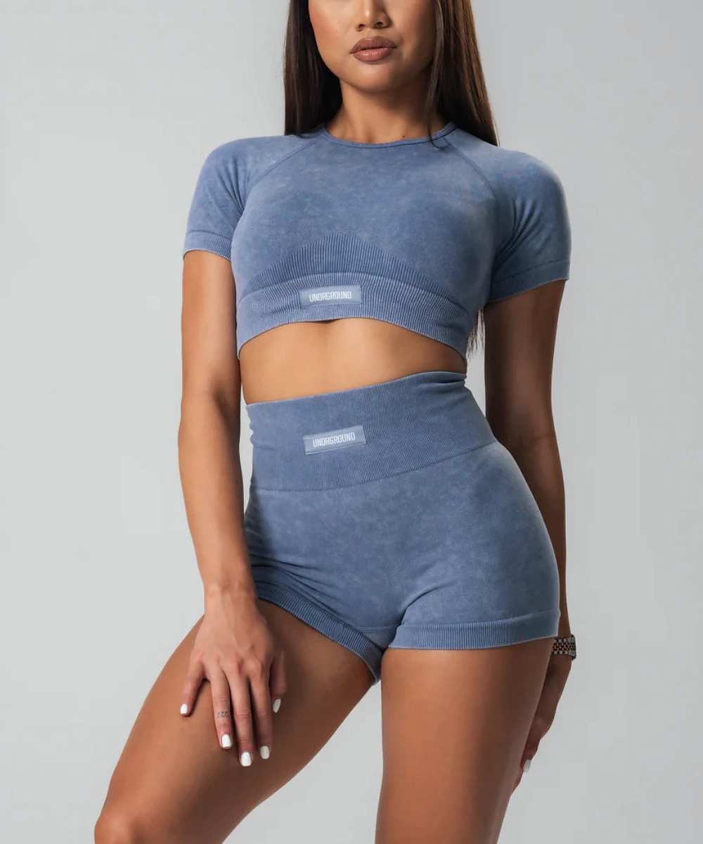 UNDRGROUND Seamless Shorts (Marble Grey) Rustic Ease