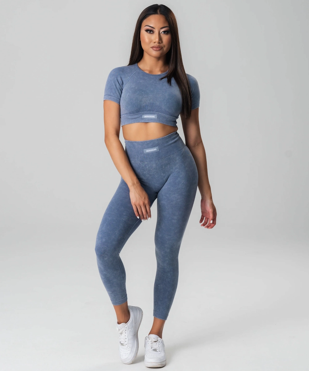UNDRGROUND Seamless Tights (Marble Grey) AntibacterialFinish