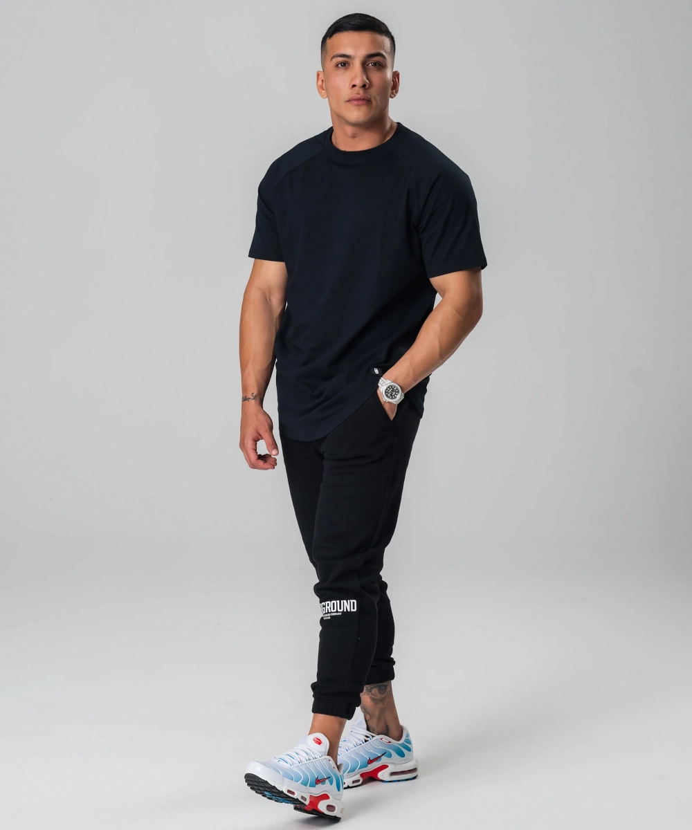 NonRestrictiveSilhouette UNDRGROUND Straight Tee x Reflective Print (Black)