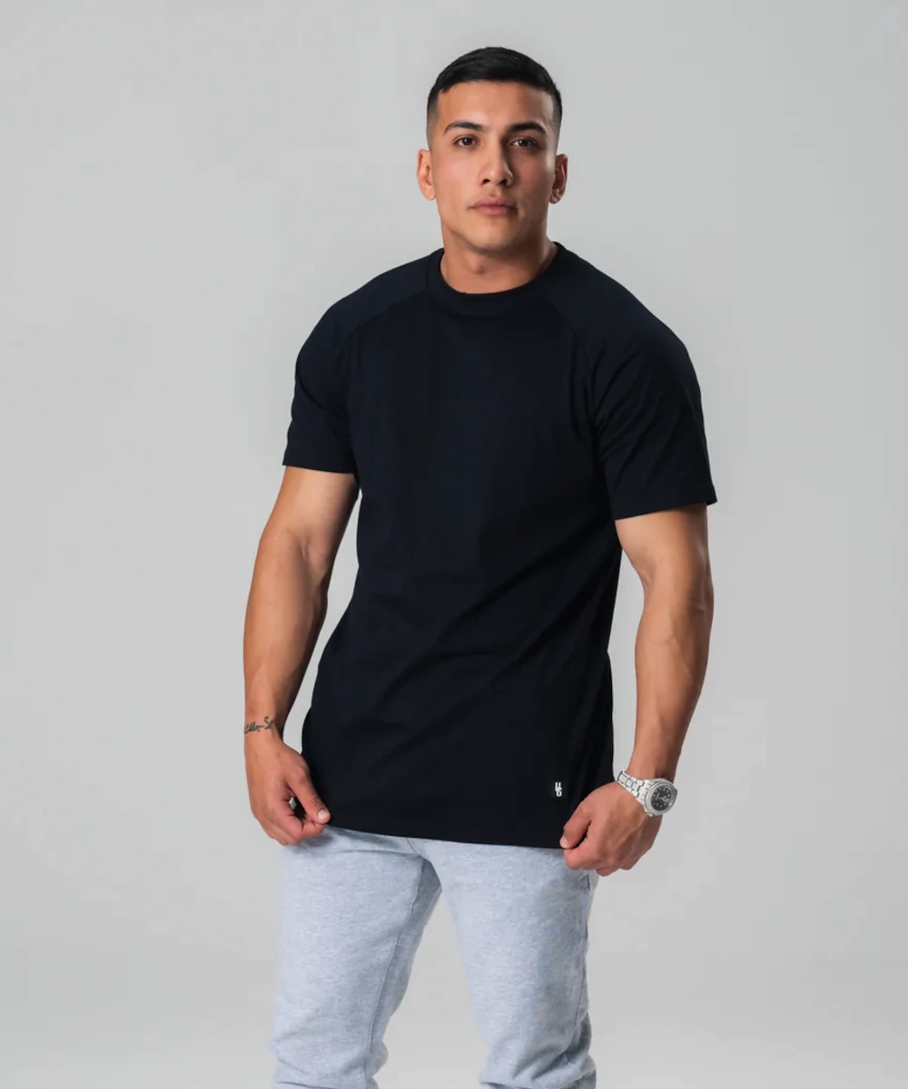 UNDRGROUND Straight Tee x Reflective Print (Black) EasyAdjustStraps Sun Beam