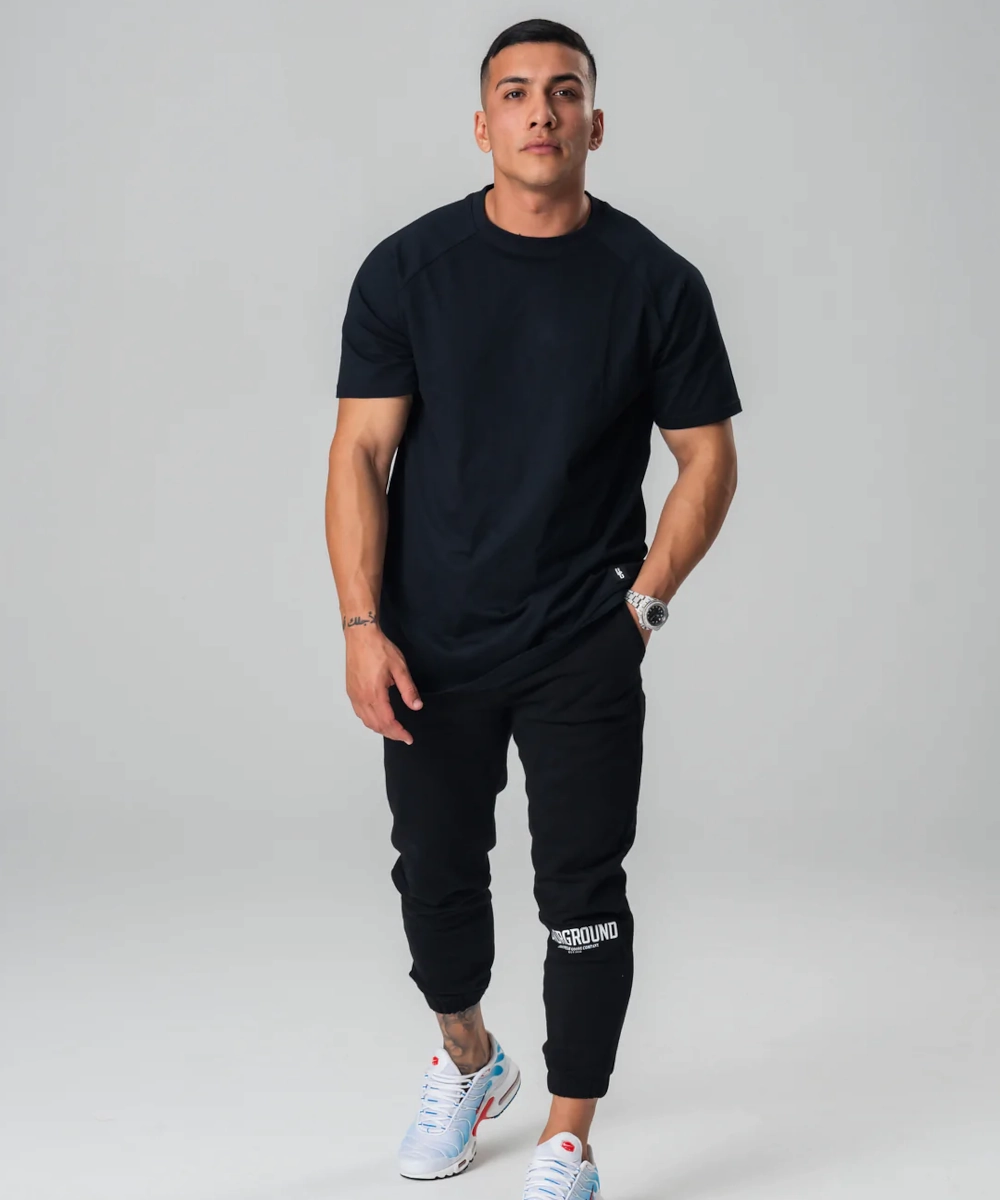 UNDRGROUND Straight Tee x Reflective Print (Black) Art Mood Trend Vibe