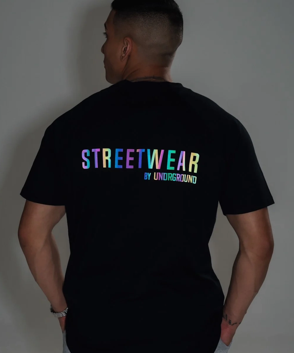 UNDRGROUND Straight Tee x Reflective Print (Black) Country Core