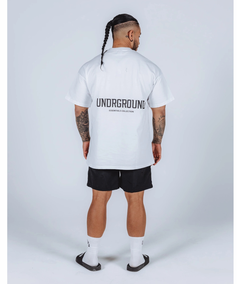 UNDRGROUND Summer Swim Shorts (Black/White) SmoothFinish NonSlipTrims