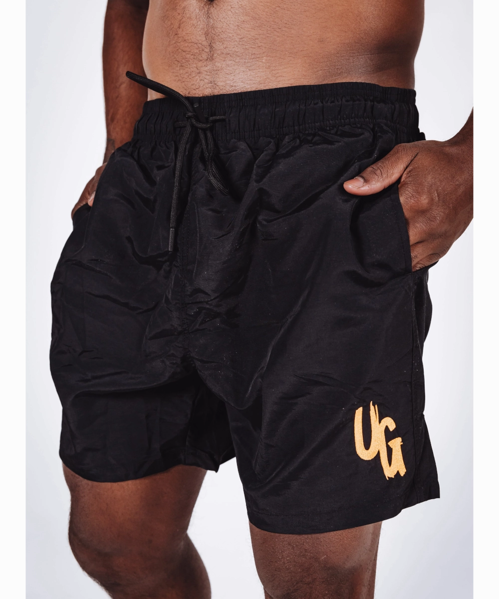 Undrground Summer Swim Shorts (Blk/Orange) Easy Cool