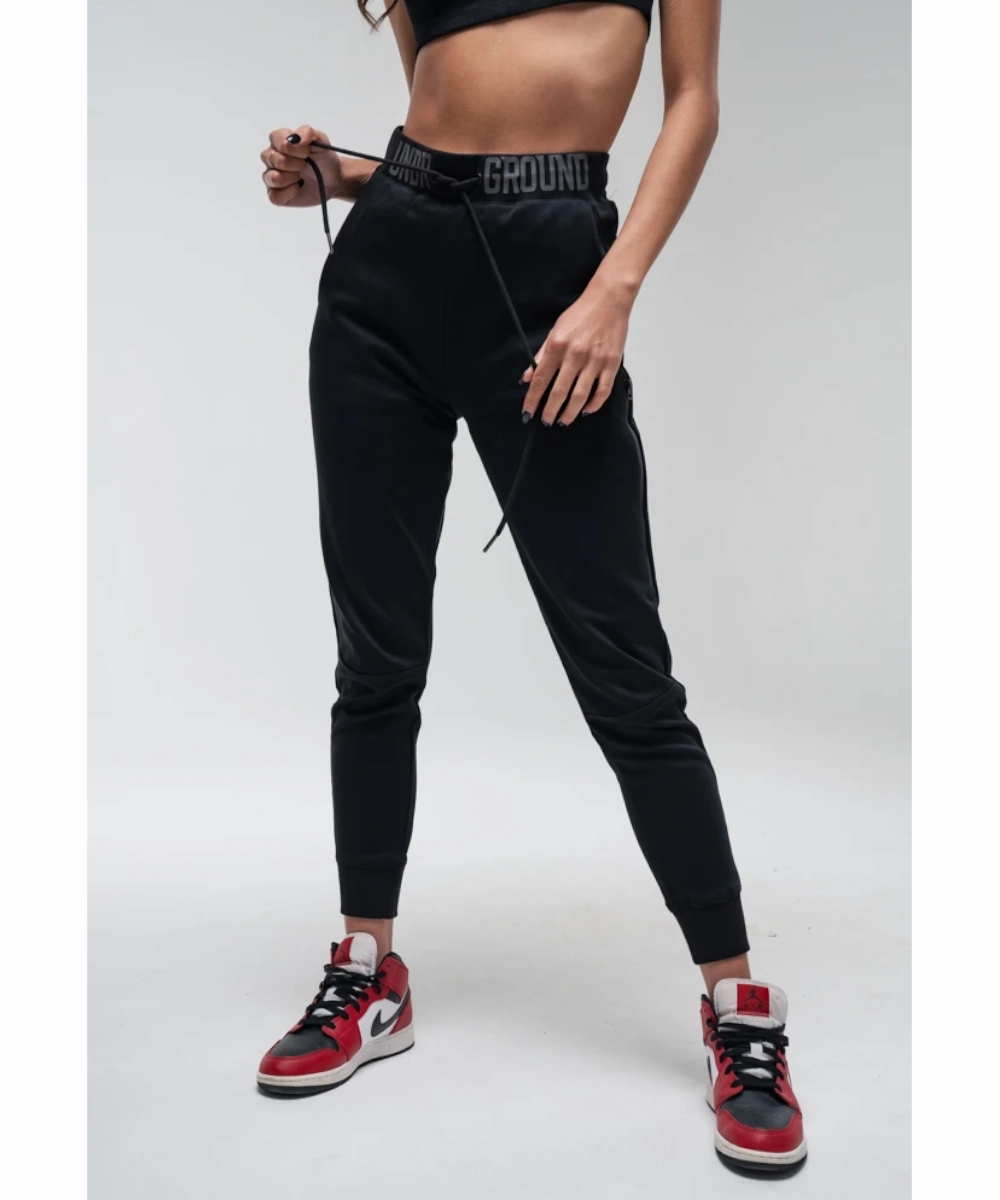 EcoFriendlyTextile Ocean Air UNDRGROUND Tapered Joggers (Black/Grey)