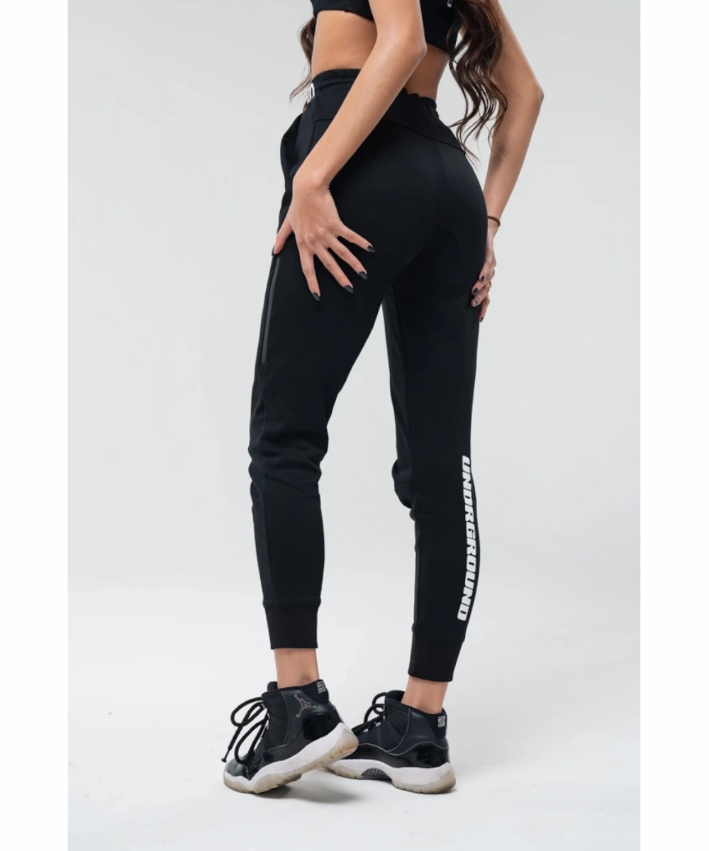 SustainableBlend UNDRGROUND Tapered Joggers (Black/White)
