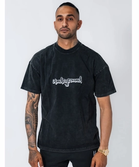 UNDRGROUND Wash Puff Print Tee (Black Acid) QuickReleaseClosures ZeroRestrictionMobility