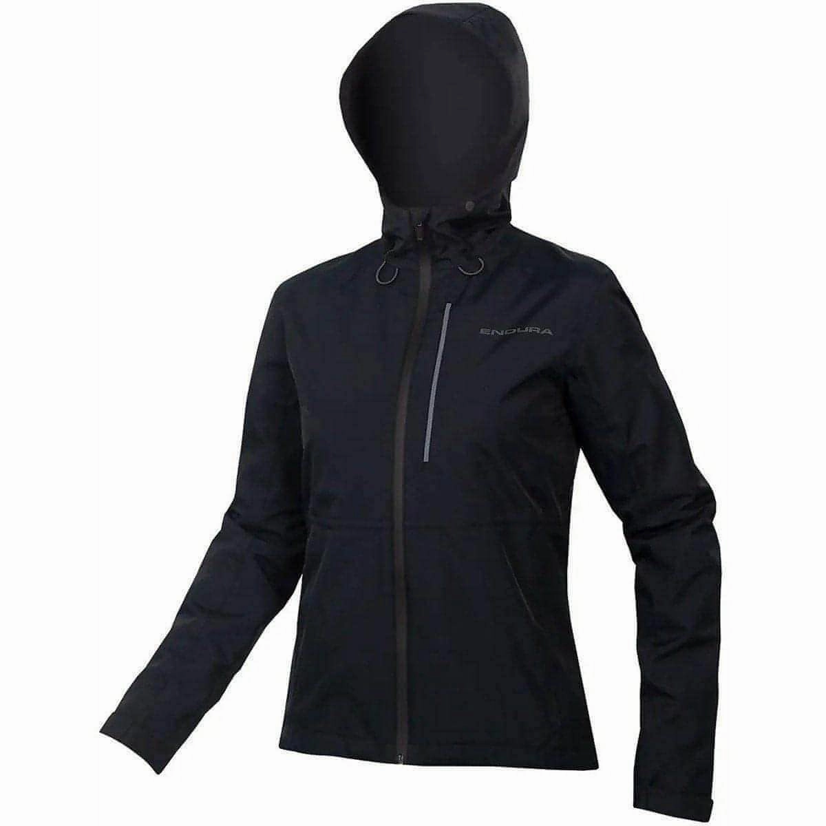 Endura Hummvee Waterproof Hooded Womens Cycling Jacket - Black Versatile Design