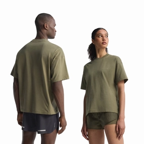 FlatlockSeaming Unisex Adi365 H.Koumori Running Tee Olive Strata
