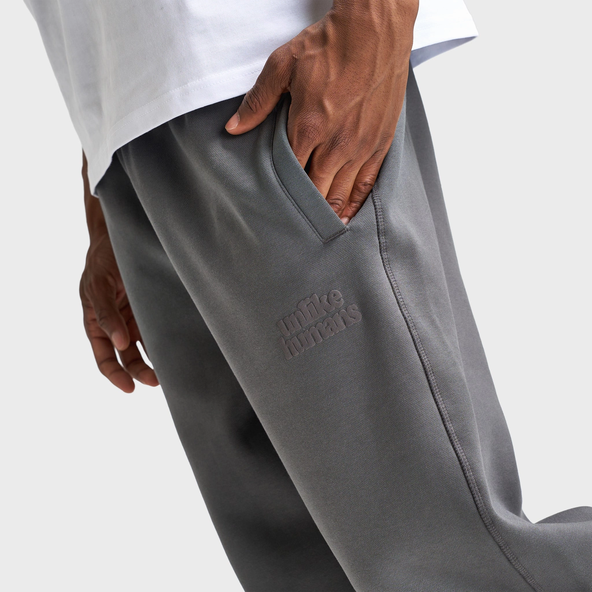 drawstring waistband ChafeResistant Flat Seams Unlike Humans Bubble Pants / Volcanic Ash